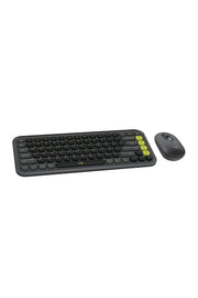 Logitech Pop Icon Combo 920-013075 مجموعة ماوس لوحة مفاتيح لاسلكية رمادية (عرض)