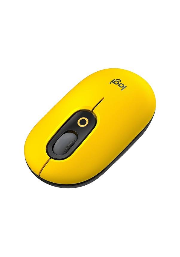 Logitech POP Emoji 910-006546 Sarı Sessiz Optik Kablosuz Mouse - outlet