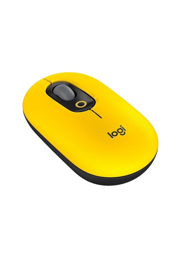 Logitech POP Emoji 910-006546 Sarı Sessiz Optik Kablosuz Mouse - outlet