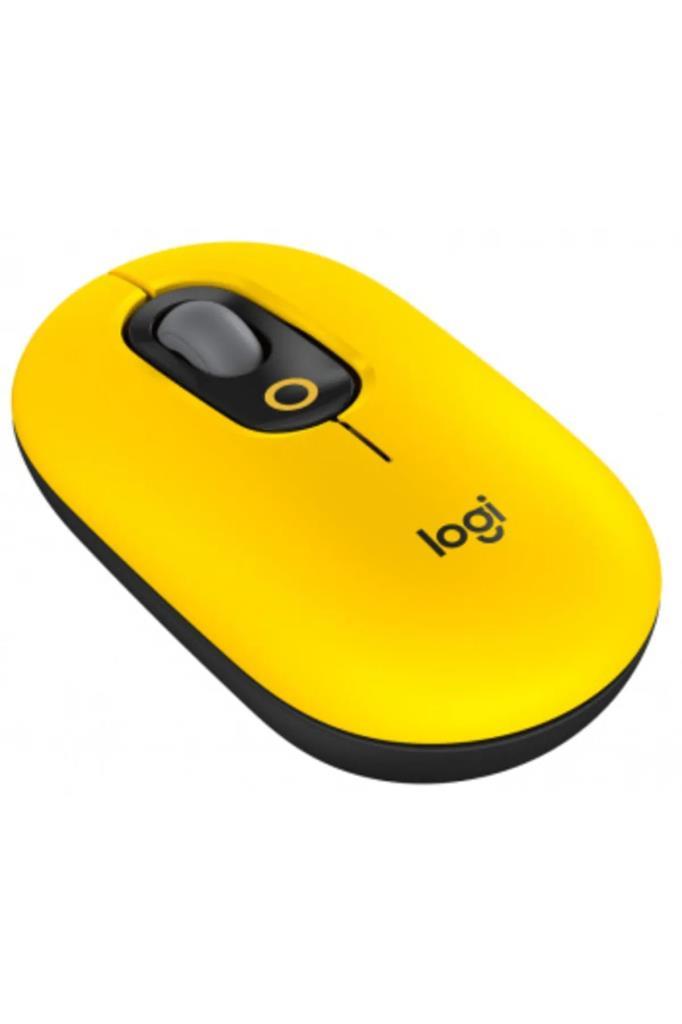 Logitech POP Emoji 910-006546 Sarı Sessiz Optik Kablosuz Mouse - Teşhir