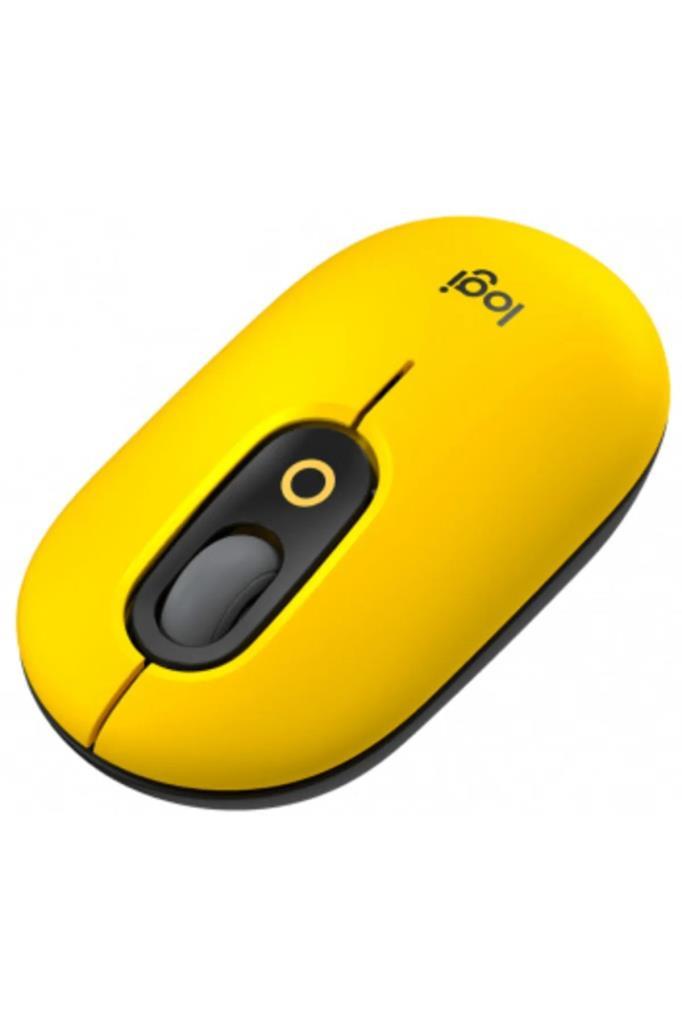 Logitech POP Emoji 910-006546 Sarı Sessiz Optik Kablosuz Mouse - Teşhir