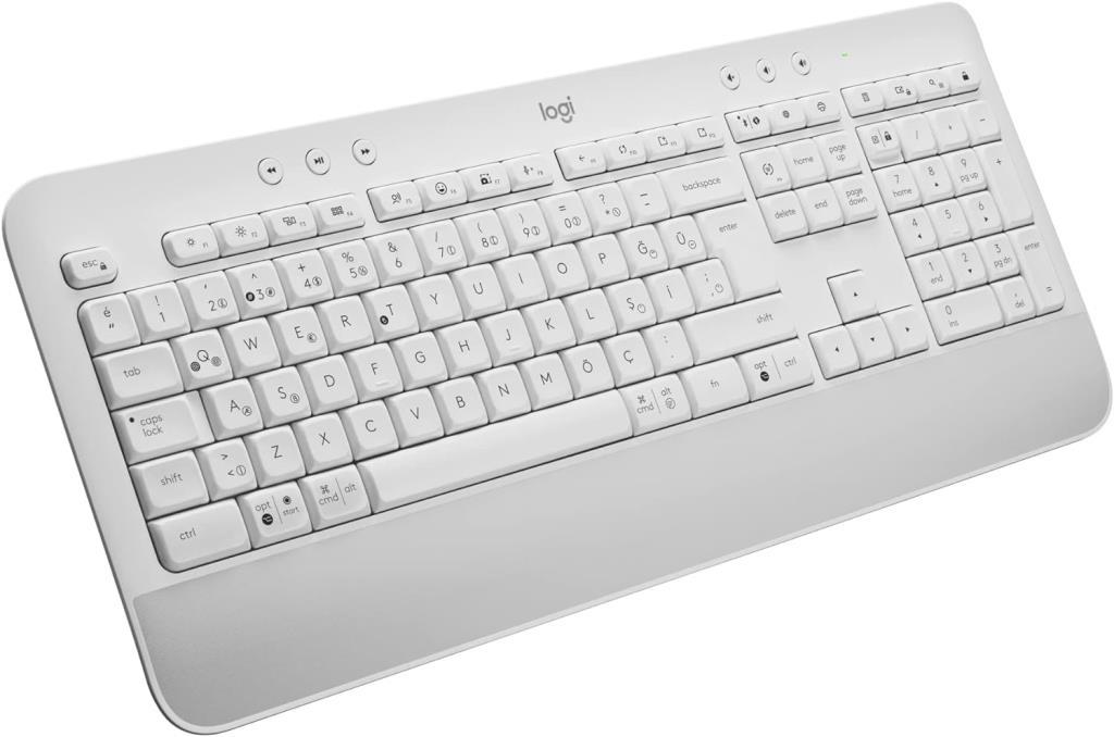 Logitech K650 Signature Kablosuz Beyaz Klavye - teşhir