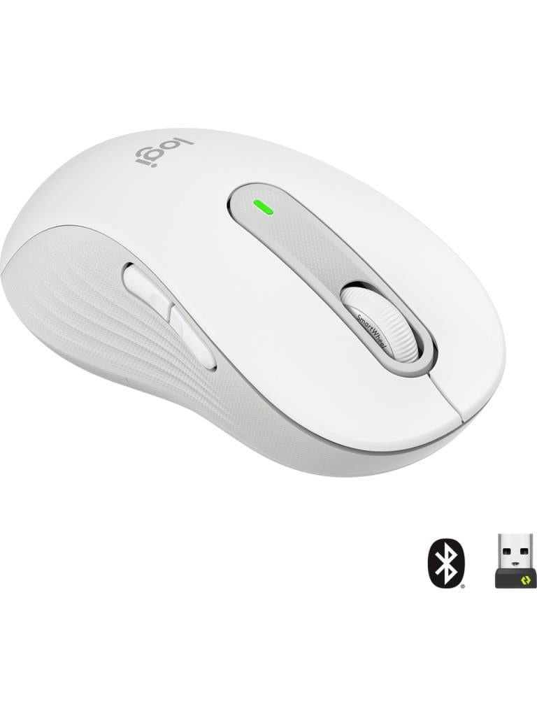 Logitech M650 Signature 910-006240 Beyaz Büyük Boy Sol El Sessiz Optik Kablosuz Mouse Teşhir