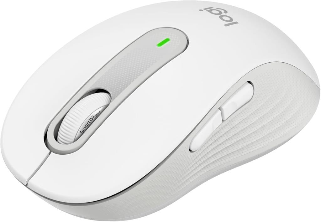 Logitech M650 Signature 910-006255 Beyaz Sessiz Küçük Boy Sağ El Kablosuz Mouse Teşhir