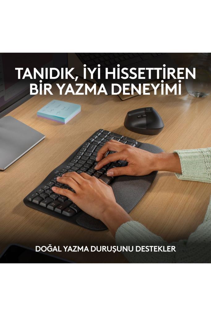 Logitech Wave Keys Kablosuz Dolgulu Avuç İçi Destekli Ergo