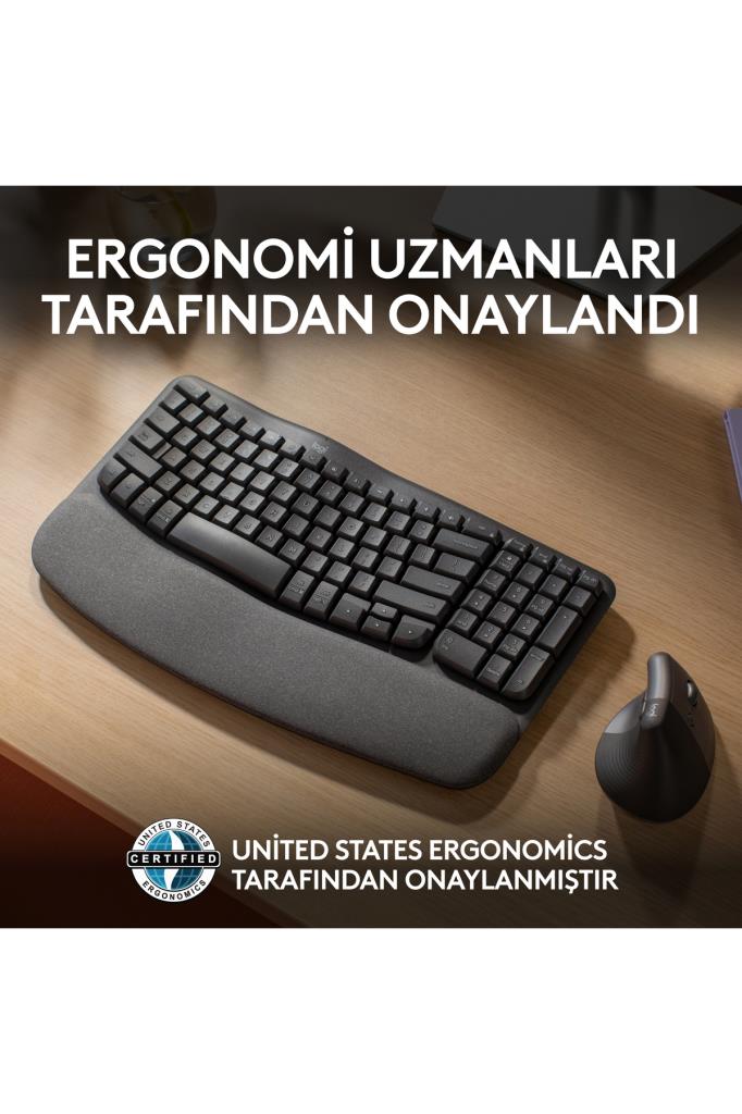 Logitech Wave Keys 920-012311 Q Kablosuz Klavye Teşhir