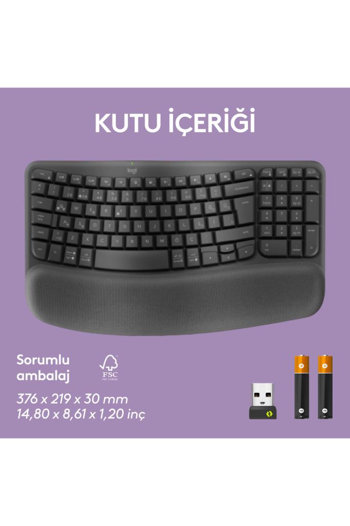 Logitech Wave Keys 920-012311 Q Kablosuz Klavye Teşhir