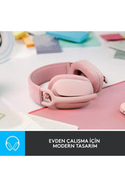 Logitech Zone Vibe 100 Bluetooth Çağrı Merkezi Kulaklığı Pembe Outlet