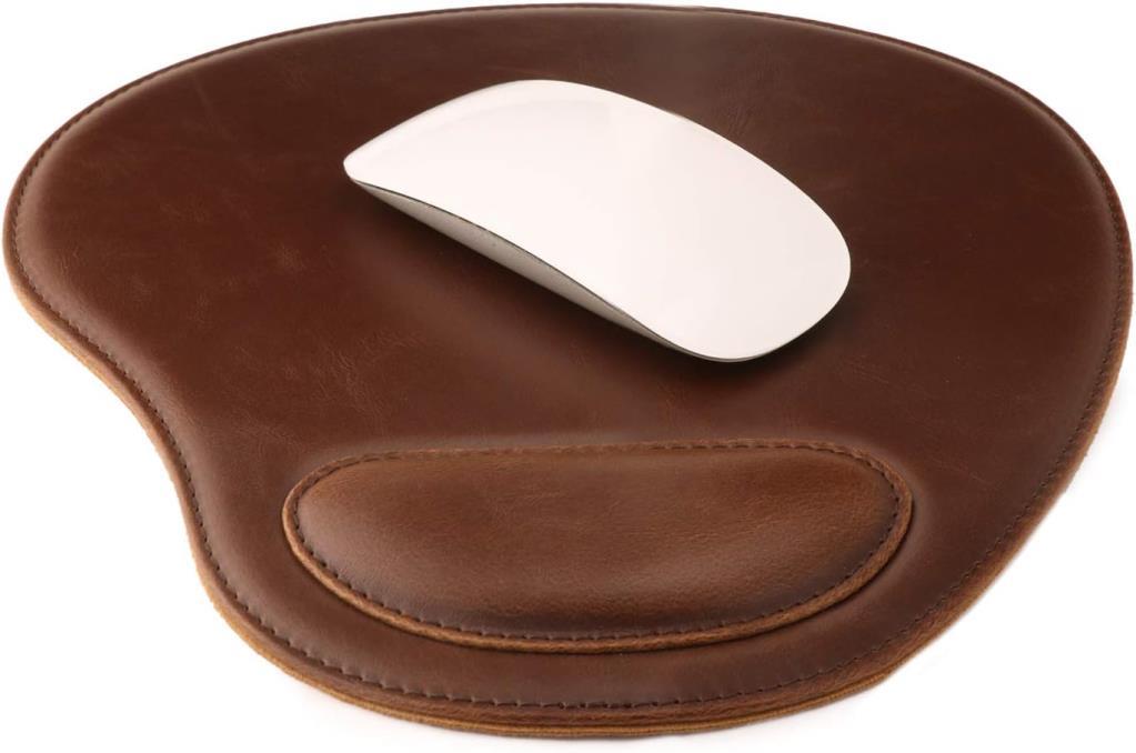 Londo Ot219 Oval Deri Bilek Destekli Mouse Pad - Kahverengi - outlet