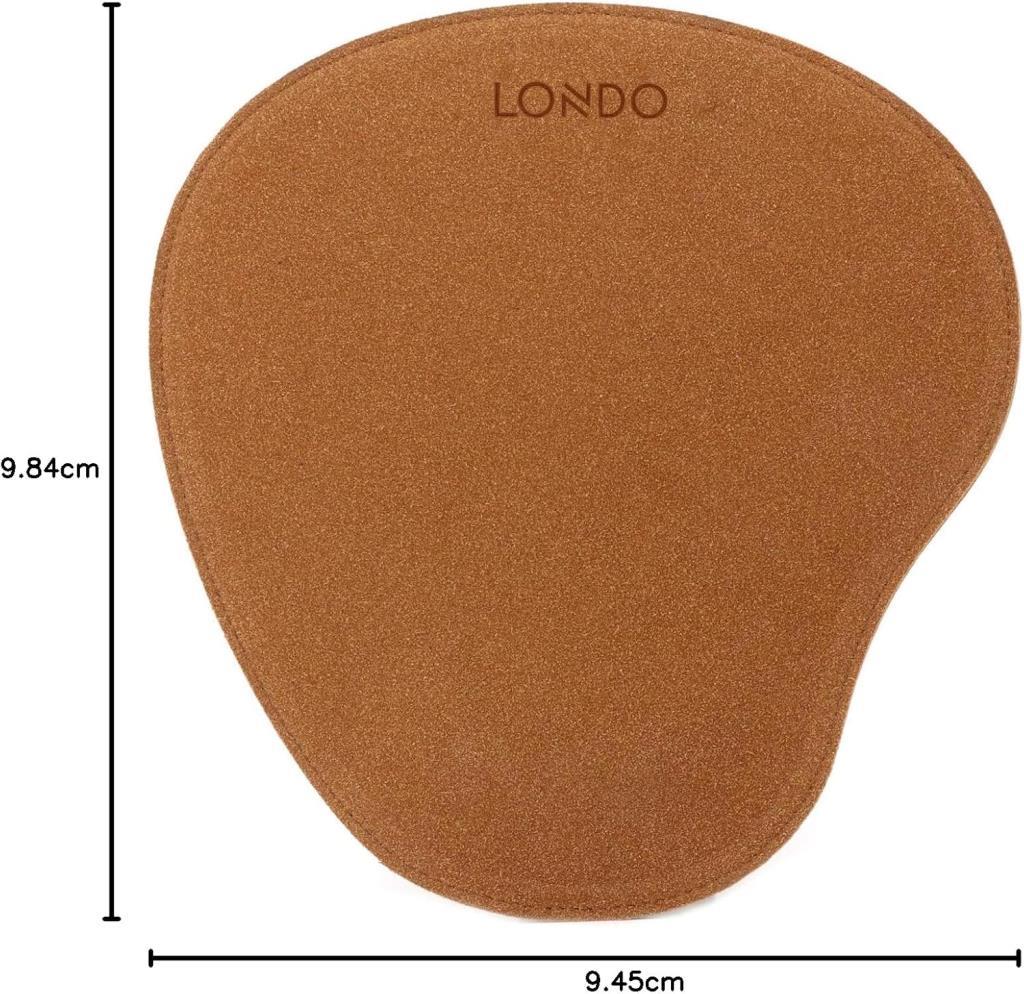 Londo Ot219 Oval Deri Bilek Destekli Mouse Pad - Kahverengi - outlet