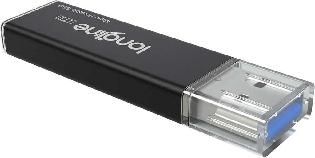 Longline Micro Portable 256GB Usb SSD Flash Bellek Siyah 550/500Mb/Sn Okuma Yazma - Outlet