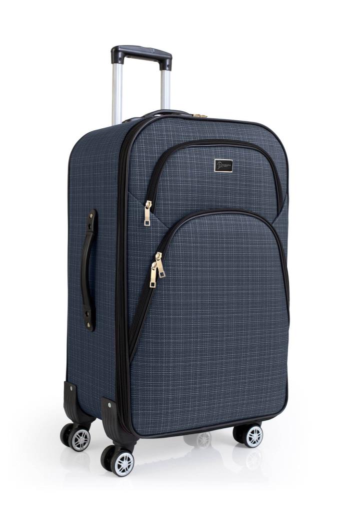 louisiana polo Büyük Boy 4 Teker Kumaş Valiz Lacivert 1081