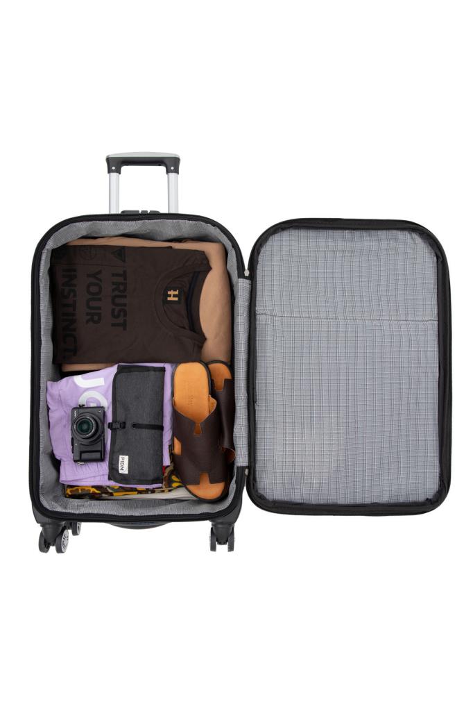 louisiana polo Büyük Boy 4 Teker Kumaş Valiz Lacivert 1081