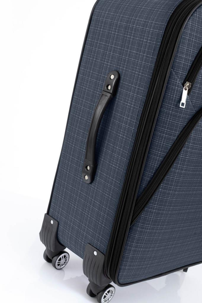 louisiana polo Büyük Boy 4 Teker Kumaş Valiz Lacivert 1081