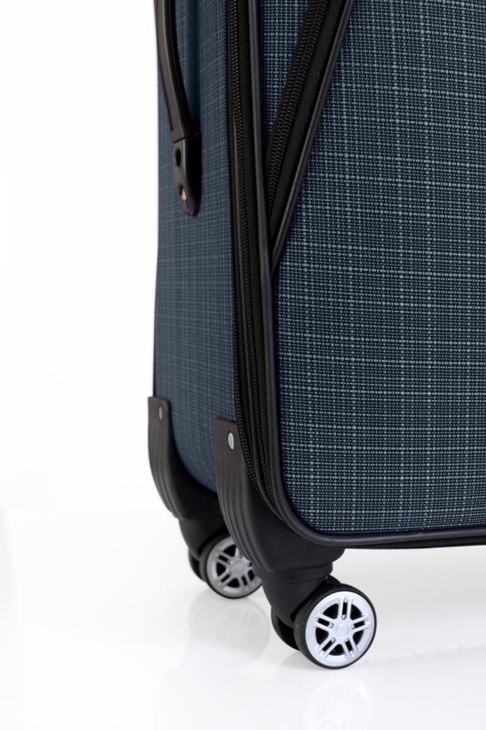 louisiana polo Büyük Boy 4 Teker Kumaş Valiz Lacivert 1081