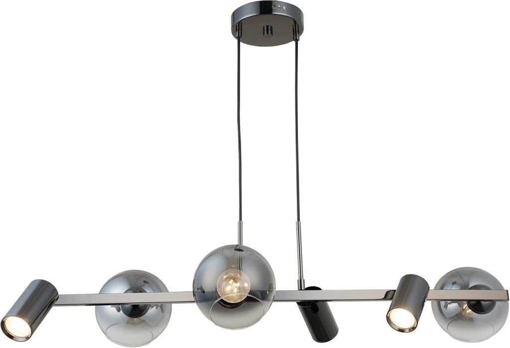 Lucea Tıerra 3+3 Kobalt Sıralı Avize 3xgu10+3xe27 Outlet