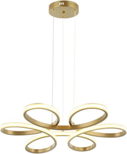 Lucea Babino 6'lı LED'li Sarkıt, 74W 3000K, Altın - Outlet