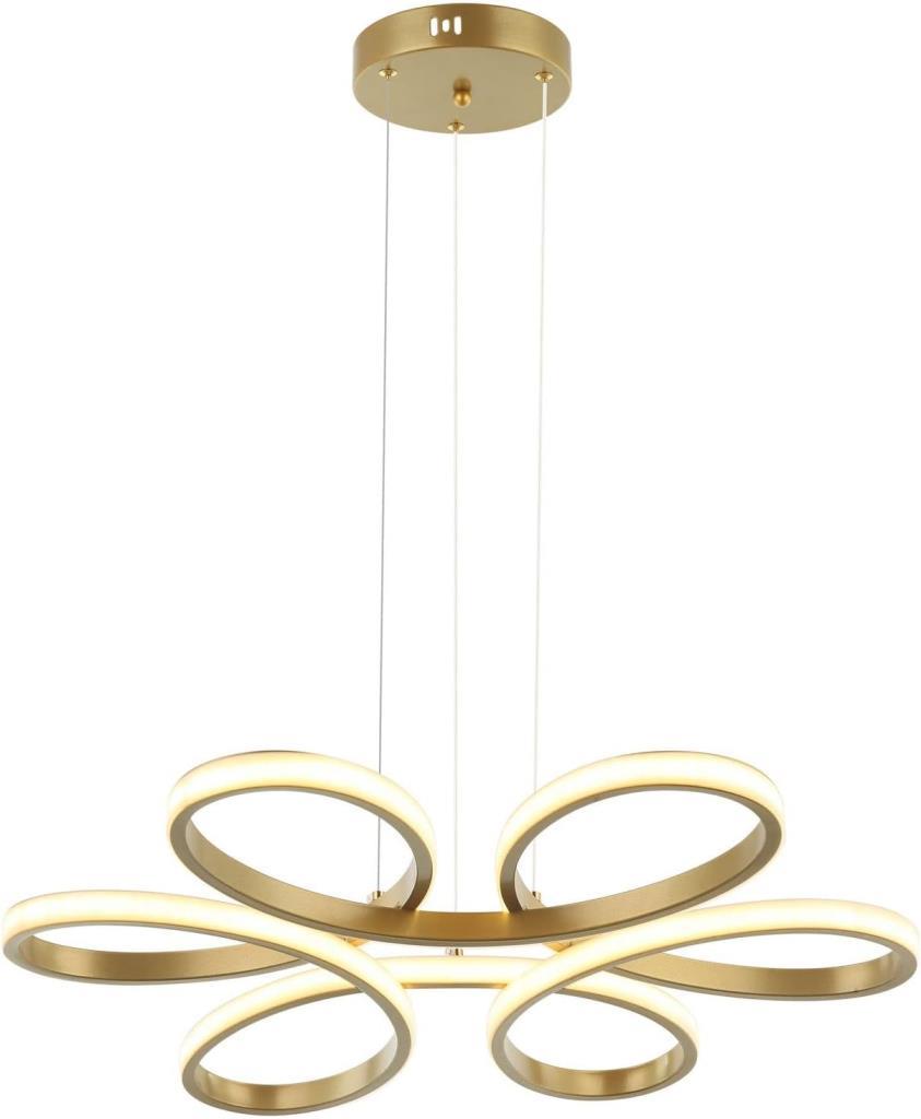 Lucea Babino 6'lı LED'li Sarkıt, 74W 3000K, Altın - Outlet