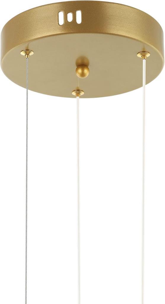 Lucea Babino 6'lı LED'li Sarkıt, 74W 3000K, Altın - Outlet