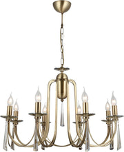 LUCEA DIAMOND 8'li Antik Lak Avize 8XE14 Outlet