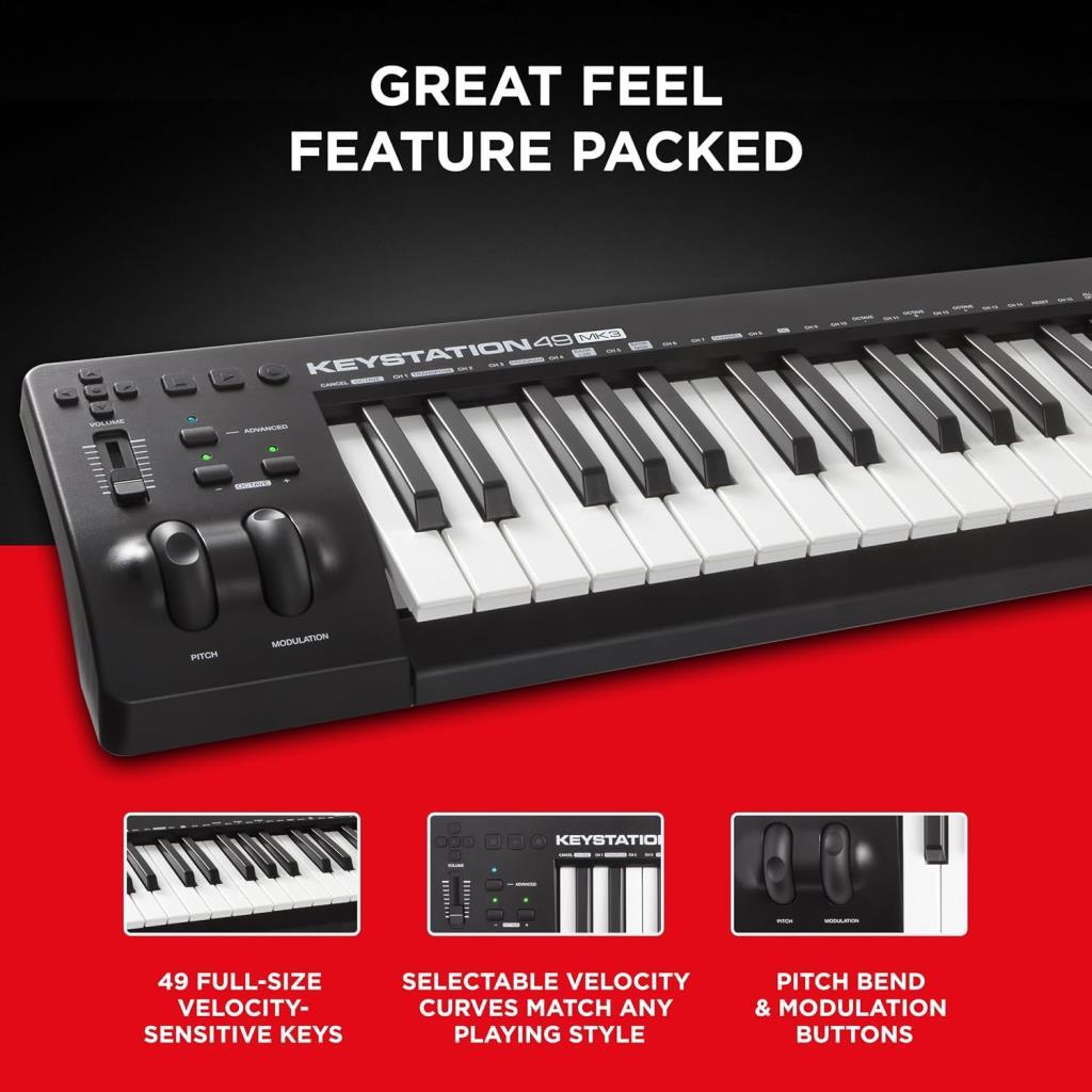 M-Audio Keystation 49 MK3 Midi Klavye - Teşhir
