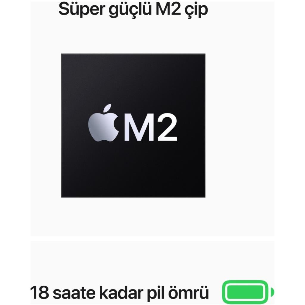 MacBook Air M2 16 GB 256 GB SSD 13.6" MC7W4TU/A Yıldız Işığı