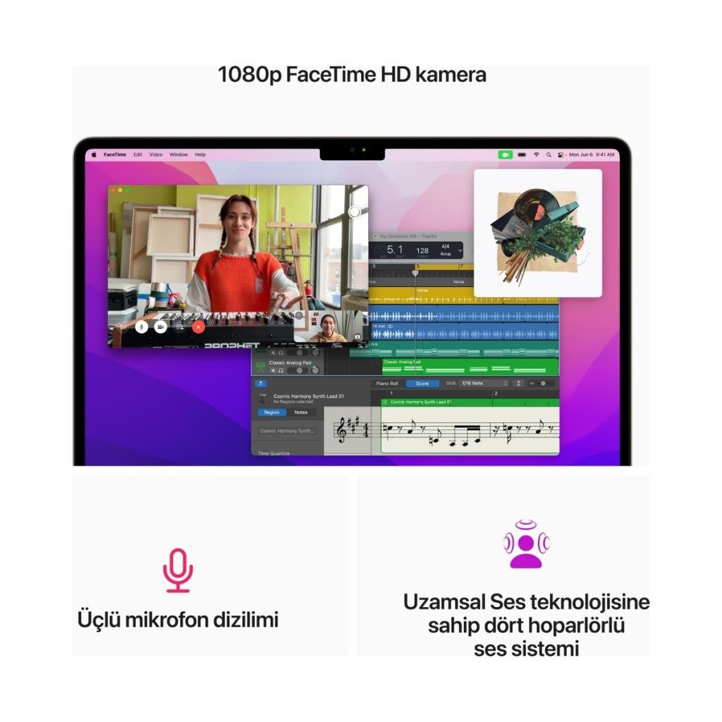 MacBook Air M2 16 GB 256 GB SSD 13.6" MC7W4TU/A Yıldız Işığı