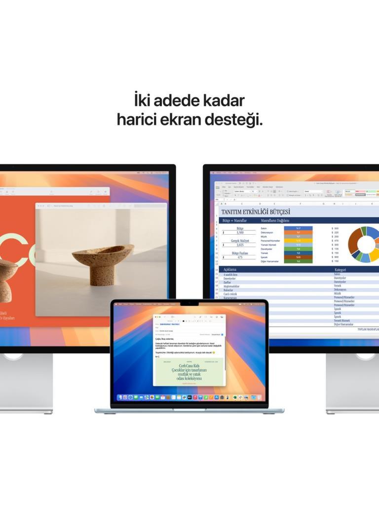 MacBook Air M4 24 GB 512 GB SSD 13.6" MC6C4TU/A Gece Yarısı Outlet (Apple Türkiye Garantili)