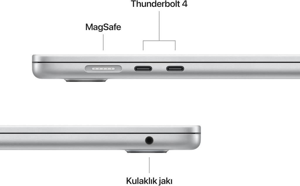 MacBook Air M4 16 GB 512 GB SSD 15.3" MW1H3TU/A Gümüş Outlet (Açıklamayı Okuyunuz)