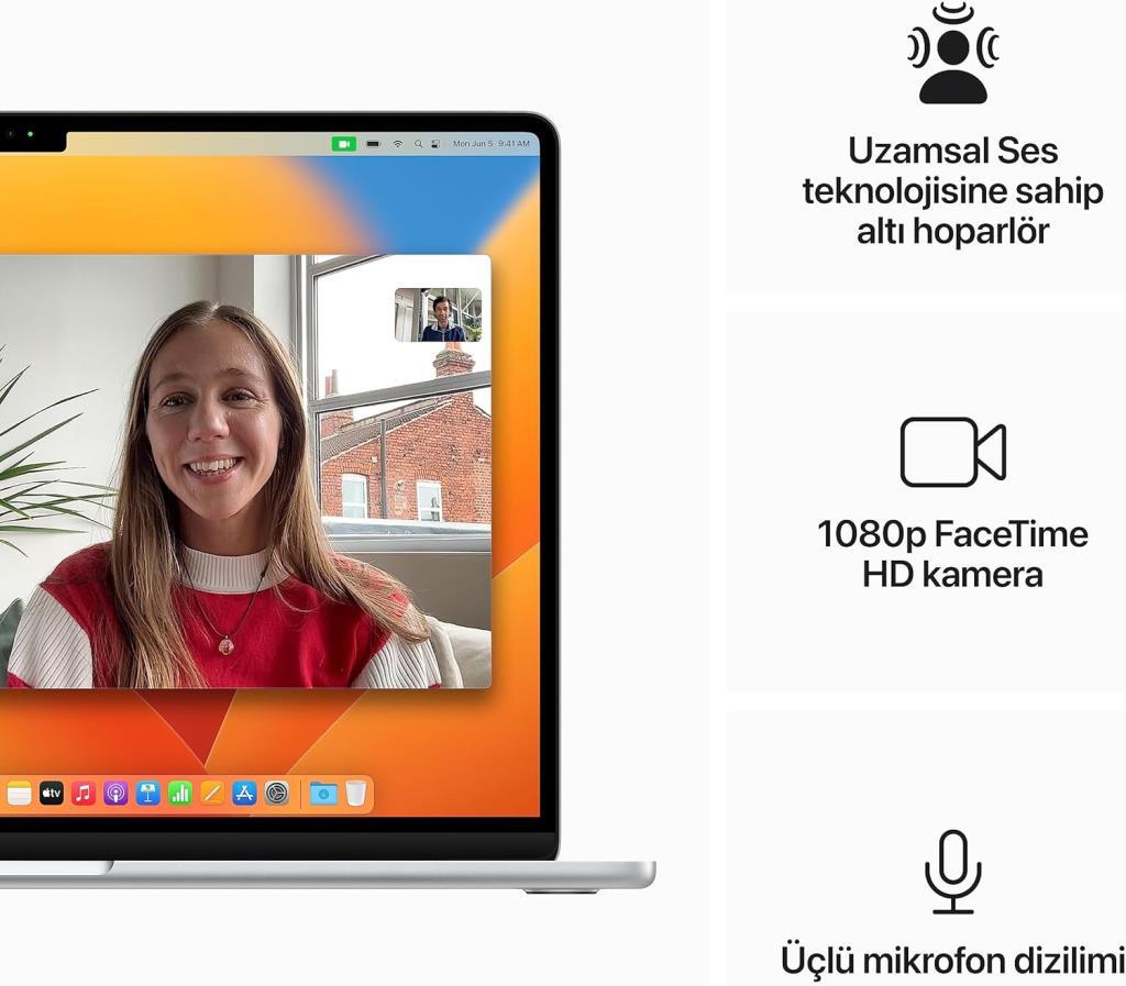 MacBook Air M2 8 GB 256 GB SSD 15.3 "MQKR3TU/A Silver Outlet (اقرأ الوصف)