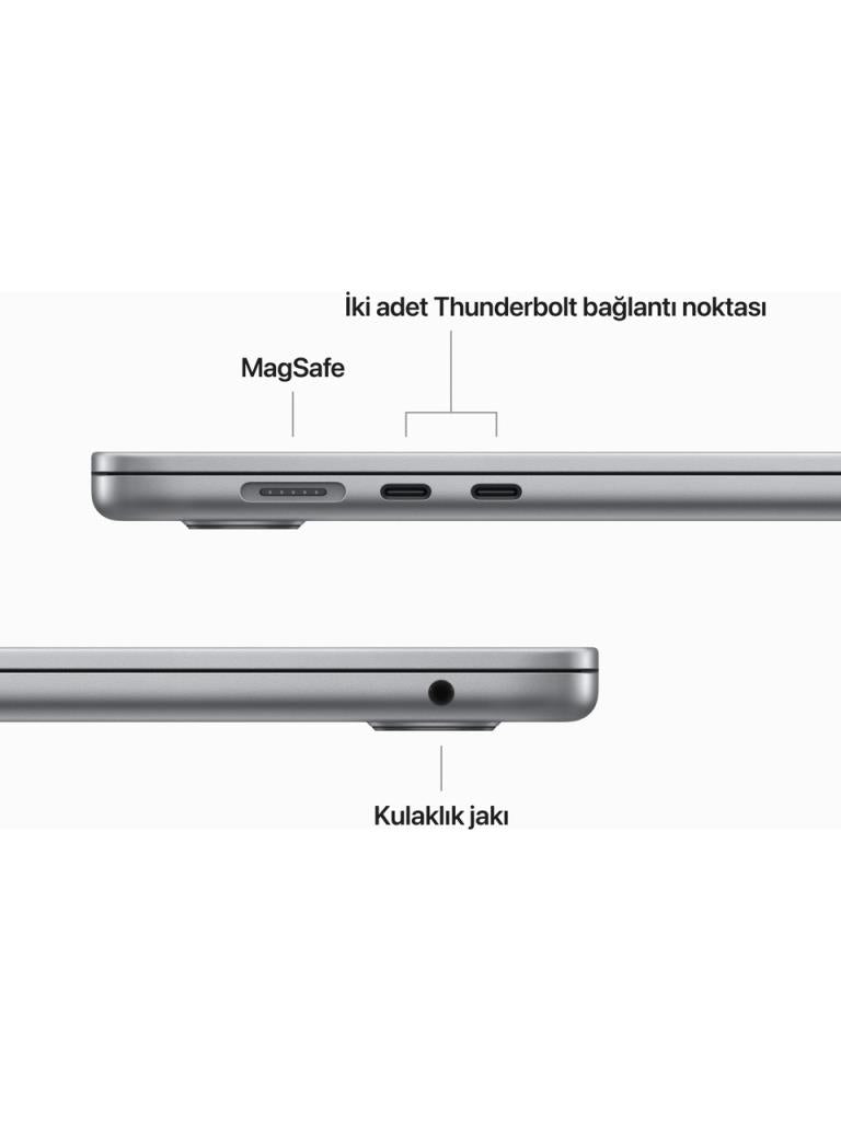 MacBook Air M2 8 GB 256 GB SSD 15.3" MQKP3TU/A Uzay Grisi - OUTLET (12 Ay İthalatcı Garantili)