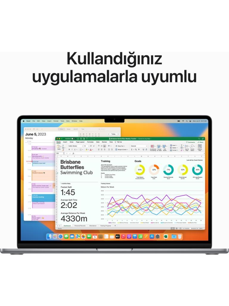 MacBook Air M2 8 GB 256 GB SSD 15.3" MQKP3TU/A Uzay Grisi - OUTLET (12 Ay İthalatcı Garantili)