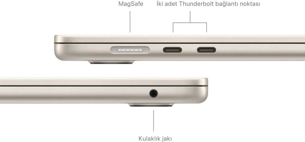 MacBook Air M3 16 GB 512 GB SSD 15.3" MXD33TU/A Yıldız Işığı Outlet (Açıklamayı Okuyunuz)
