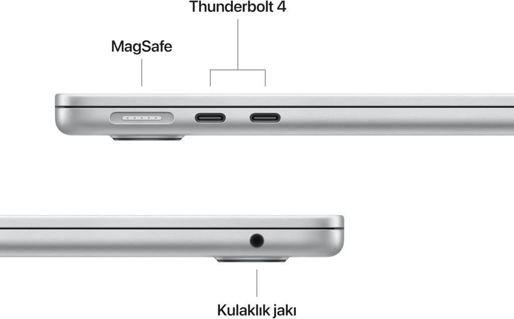 MacBook Air M4 16 GB 512 GB SSD 13.6" MW0X3TU/A Gümüş Outlet (Açıklamayı Okuyunuz)
