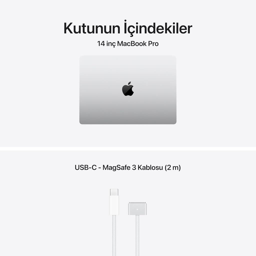 MacBook Pro M5 24 GB 1 TB SSD 14.2" MDE64TU/A Gümüş Outlet (Açıklamayı Okuyunuz)