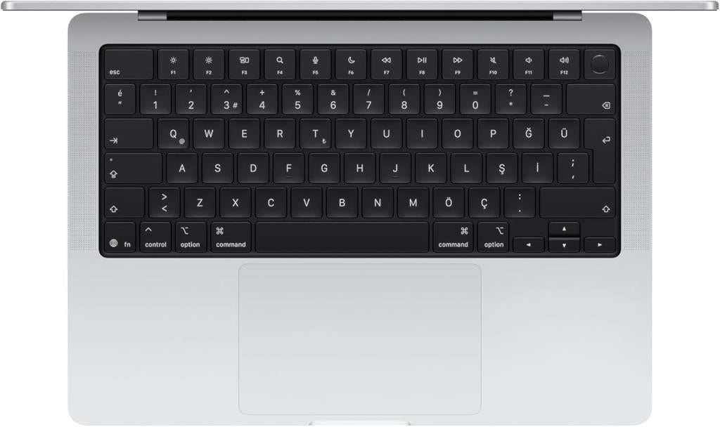 MacBook Pro M5 16 GB 512 GB 14.2" MDE44TU/A Gümüş Outlet (Açıklamayı Okuyunuz)