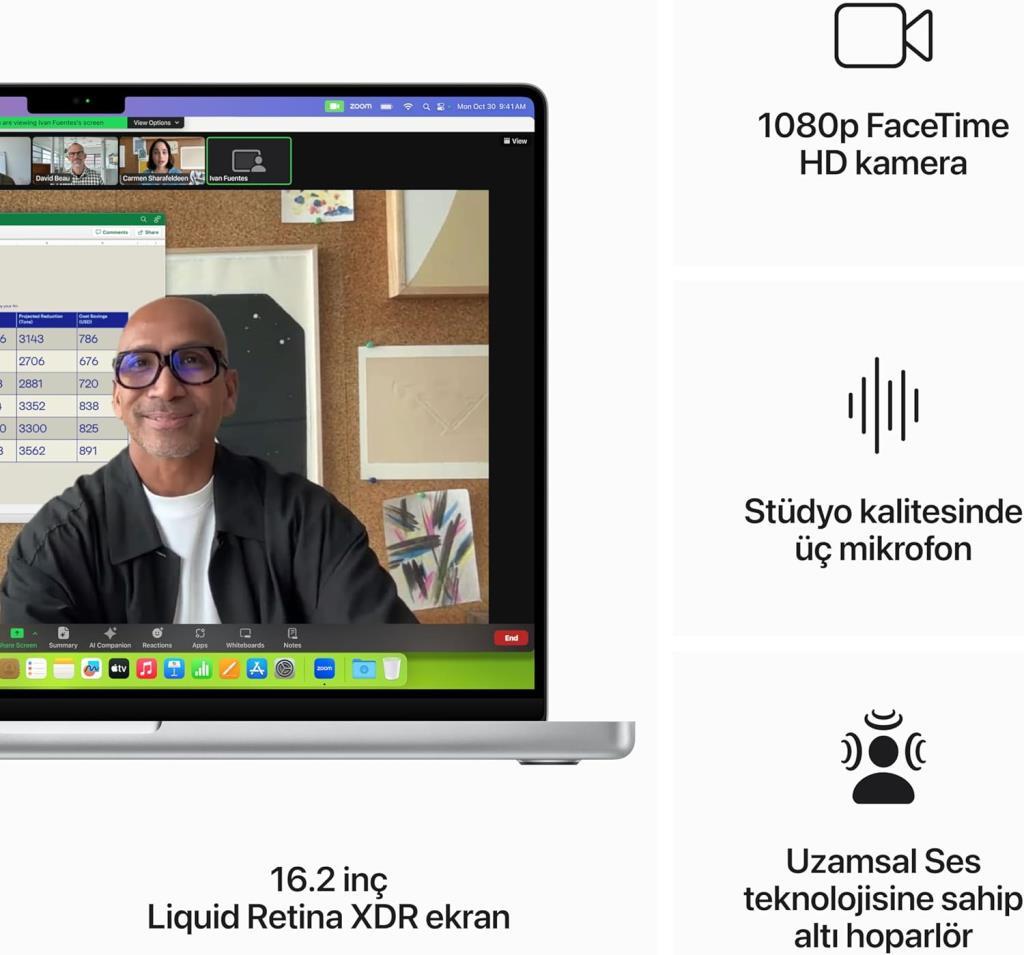 MacBook Pro M3 Pro 36 GB 512 GB SSD 16.2" MRW63TU/A Gümüş Outlet (Açıklamayı Okuyunuz)