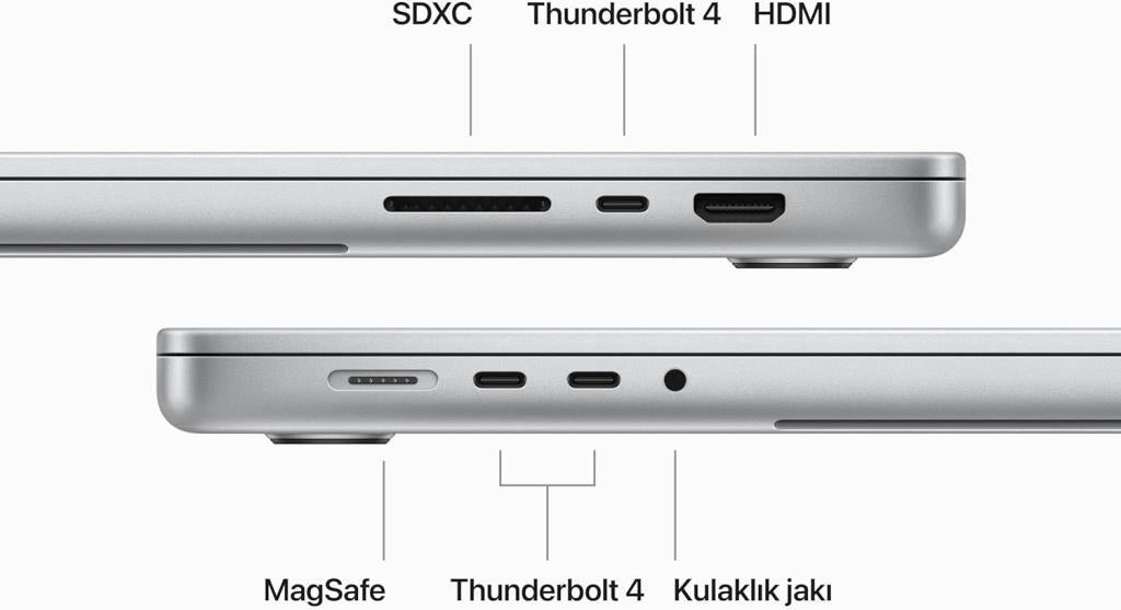MacBook Pro M3 Pro 36 GB 512 GB SSD 16.2" MRW63TU/A Gümüş Outlet (Açıklamayı Okuyunuz)