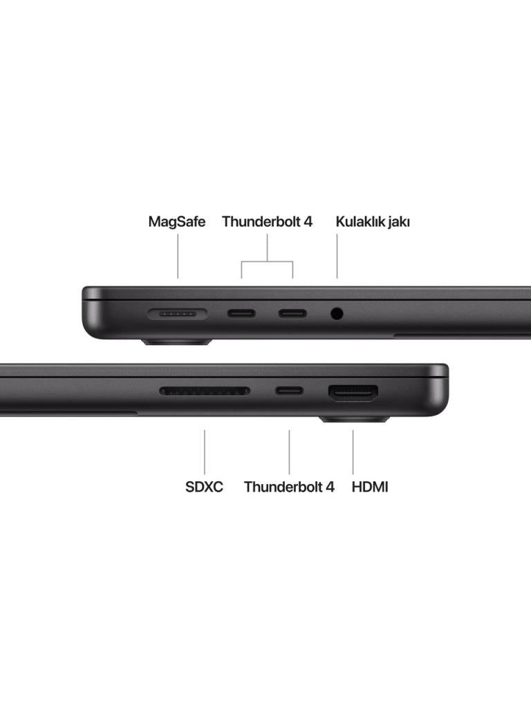 MacBook Pro M4 16 GB 512 GB SSD 14.2" MW2U3TU/A Uzay Siyahı (Apple Türkiye Garantili)