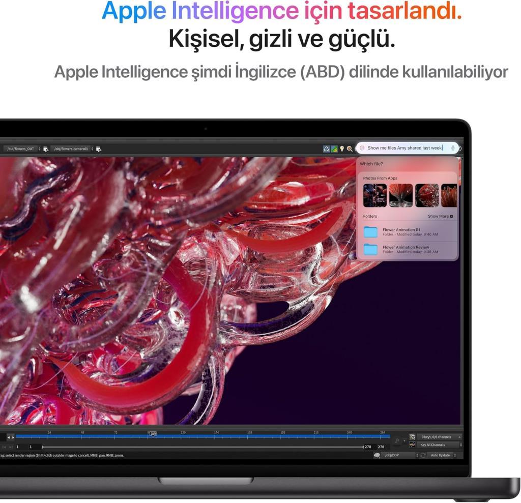 MacBook Pro M4 Pro 24 GB 512 GB SSD 14.2" MX2E3TU/A Gümüş - Teşhir