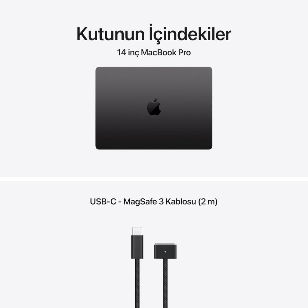 MacBook Pro M5 16 GB 512 GB 14.2" MDE04TU/A Uzay Siyahı (Apple Türkiye Garantili)