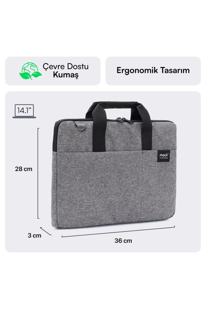 Mack City Fit Eco MCC-702 Gri 14.1" Laptop Çantası