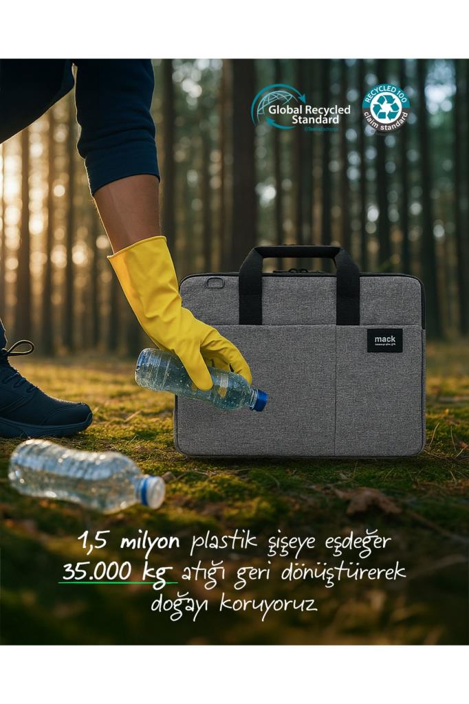 Mack City Fit Eco MCC-702 Gri 14.1" Laptop Çantası
