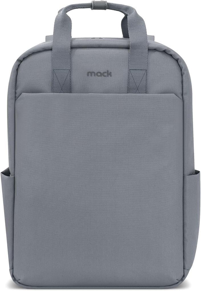 Mack MCE-1522 Nova Eco Çevre Dostu Laptop Sırt Çantası 15.6 inç, YKK Fermuarlı Bilgisayar Sırt Çantası, Kadın ve Erkek Günlük Çanta, Okul ve İş Çantası, Gri
