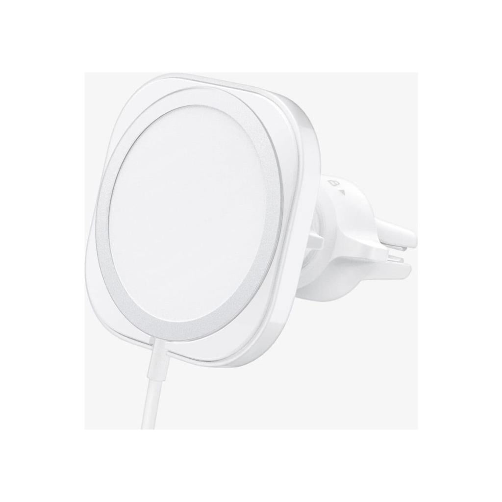 Spigen MagFit ACP02791 Beyaz MagSafe Araç Telefon Tutucu Teşhir