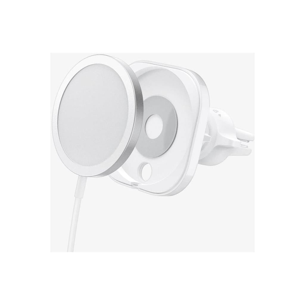 Spigen MagFit ACP02791 Beyaz MagSafe Araç Telefon Tutucu Teşhir