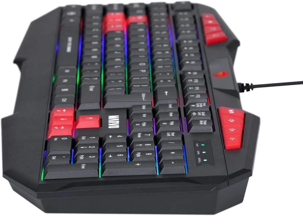 Marvo K602TR Membrane Switch RGB Kablolu Oyuncu Klavyesi - TEŞHİR