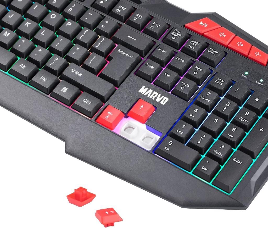 Marvo K602TR Membrane Switch RGB Kablolu Oyuncu Klavyesi - TEŞHİR