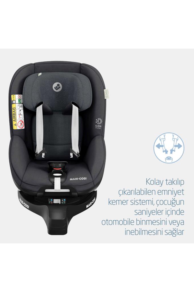 Maxi-Cosi Mica Pro Eco I-Size Isofixli 360° Dönebilir 0-18 kg Authentic Graphite Oto Koltuğu Outlet