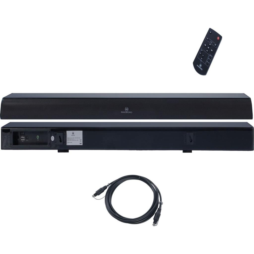 Maxword SLC-160BT Optik Çıkışlı 2.0 Kanal BT Soundbar TV Ses Sistemi 160W (79x8x6 cm) Teşhir